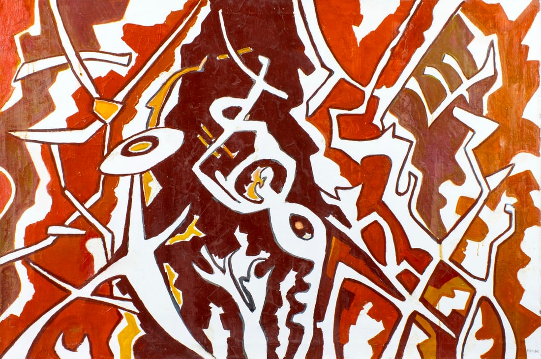 Mortimer Borne (NY,Poland,1902-1987) oil painting (1 of 13)