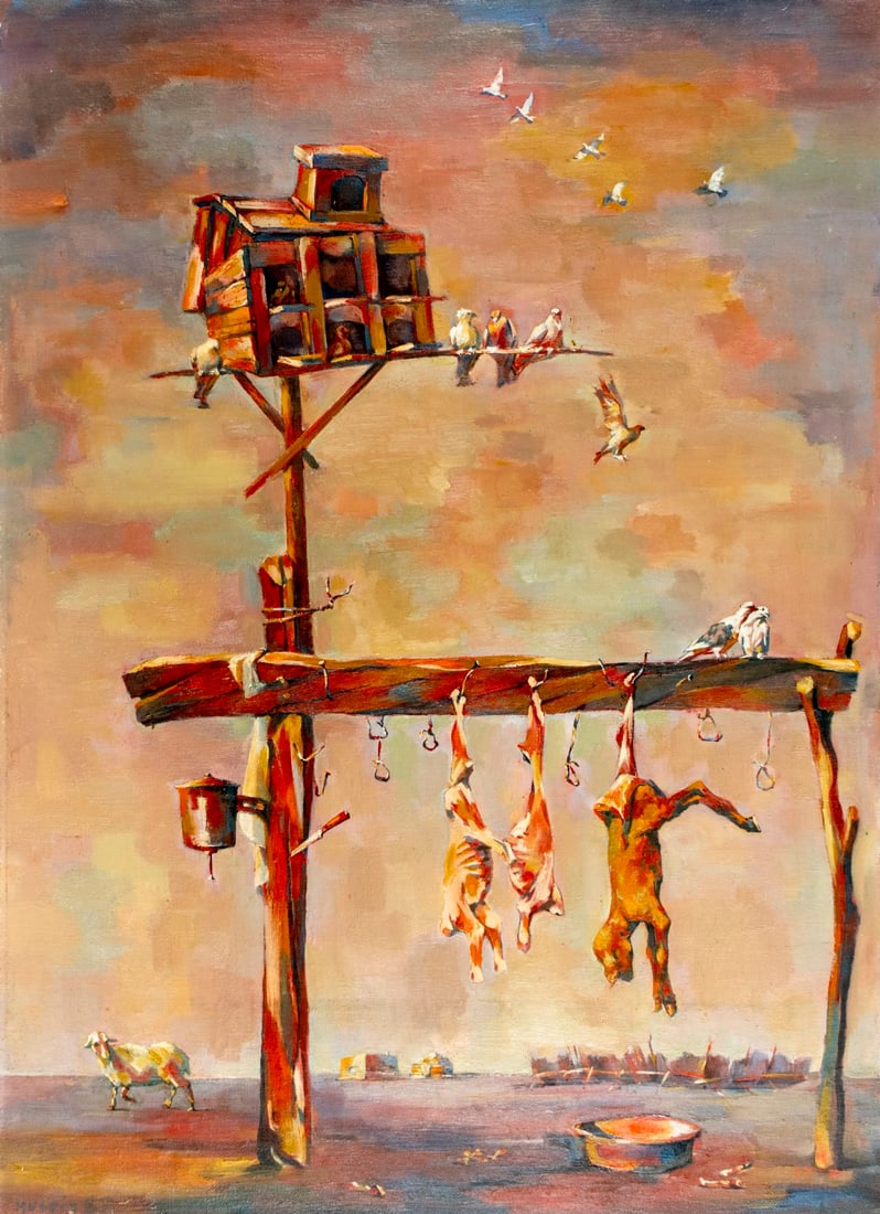 Guseyn Alievich Guseynov (Turkmen b 1951) oil painting (1 of 13)
