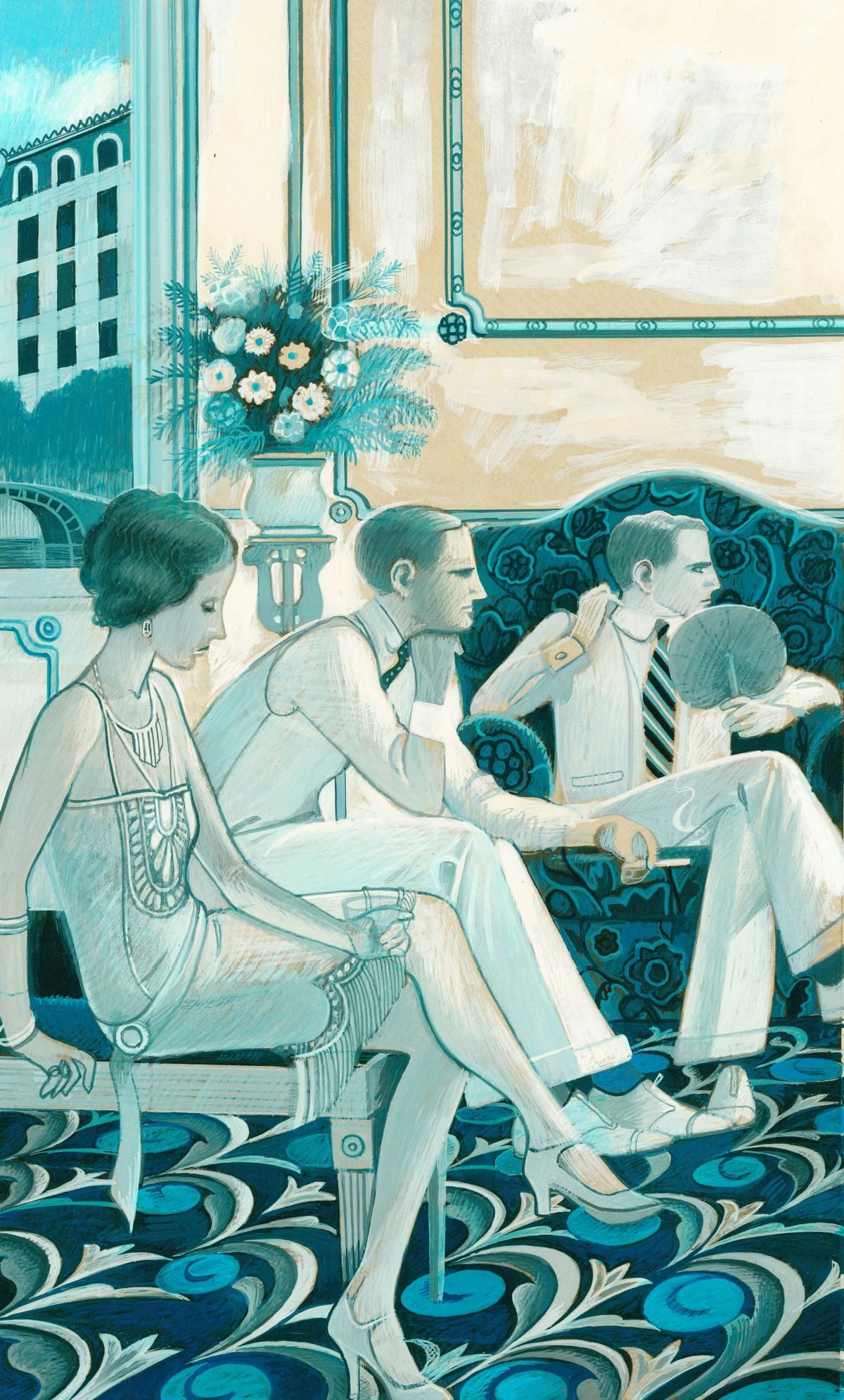 Chuck Wilkinson (US,1932-2010) gouache painting (1 of 12)