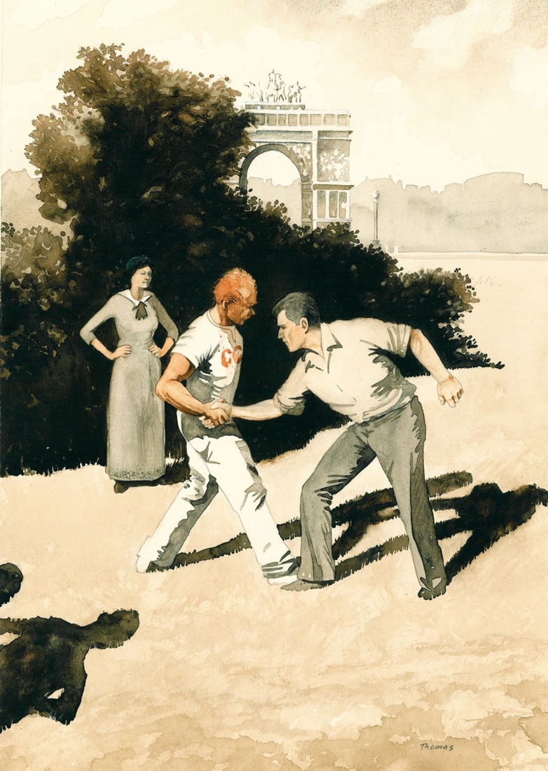 Fred W Thomas (WA,20C) watercolor painting (1 of 14)