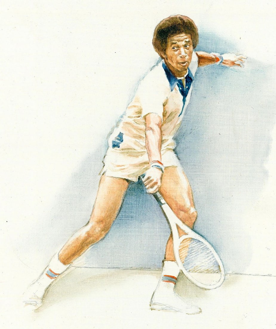 Joseph Cellini (US,Hungary,1924-1988) oil painting: ARTIST: Joseph Cellini (American, Hungarian, 1924 - 1988) TITLE: Tennis Player MEDIUM: oil on board CONDITION: Few small faint scratches. Normal wear to edges. AR