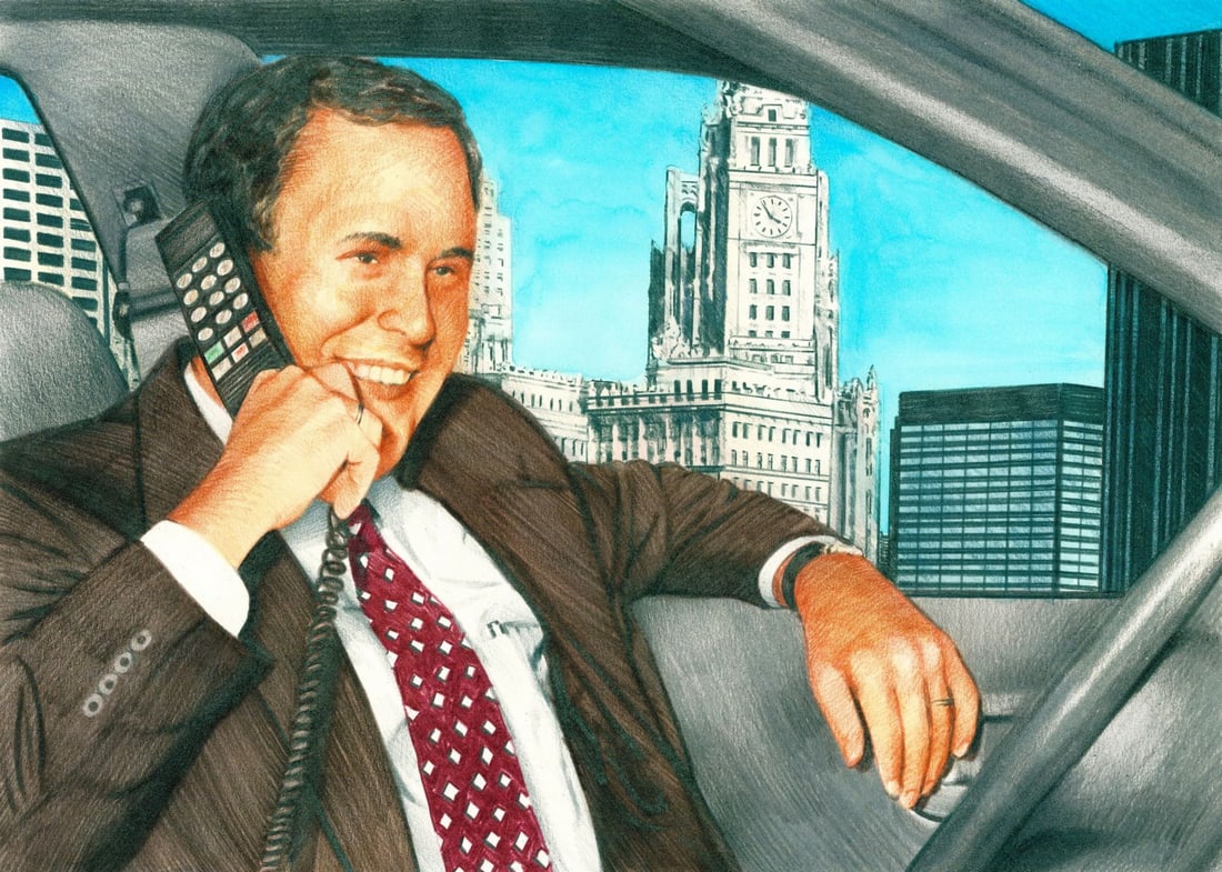 Paul Calle (CT,NY,1928-2010) colored pencil painting (1 of 12)