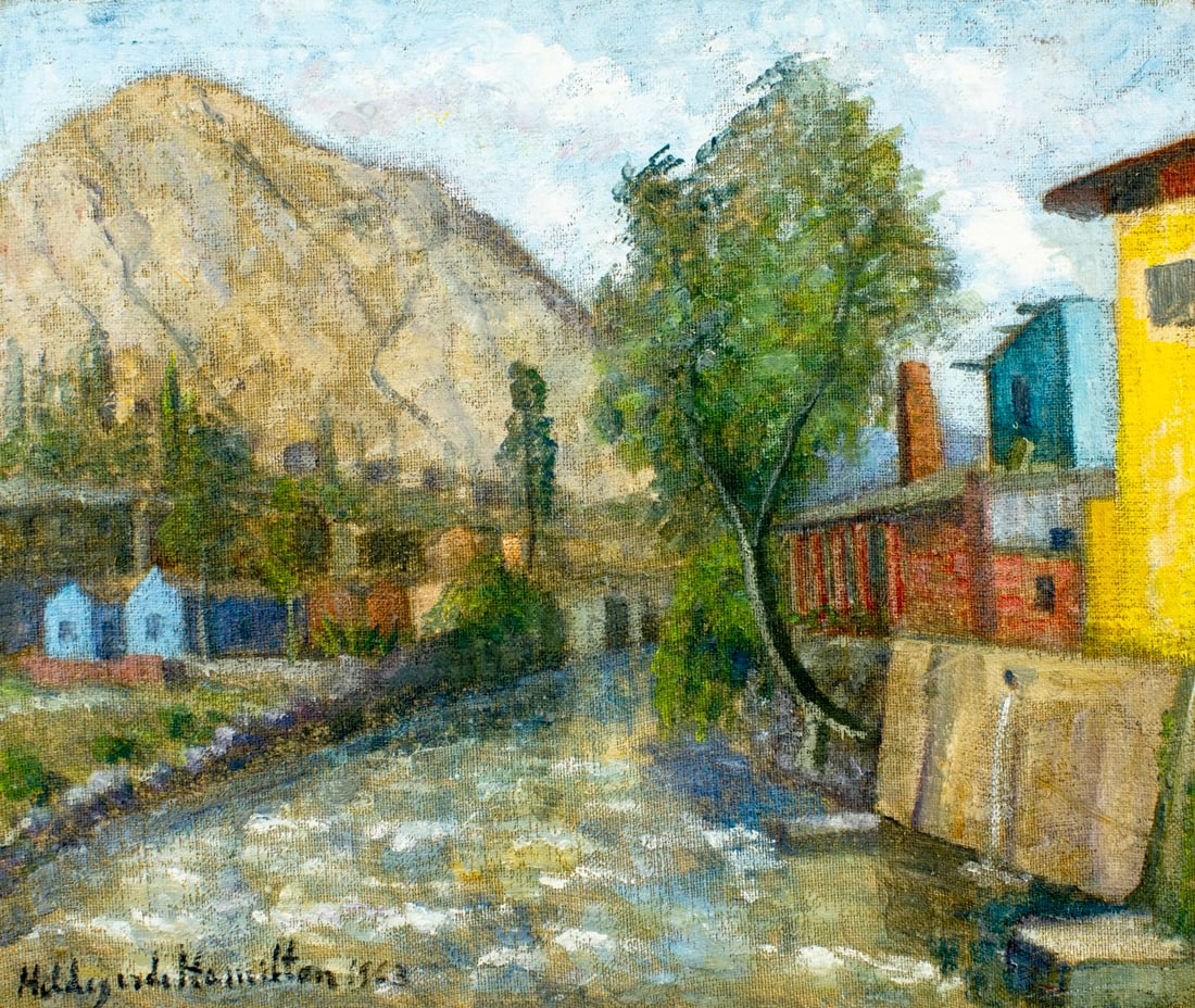 Hildegarde Hamilton (FL,VA,1898-1970) oil painting (1 of 13)
