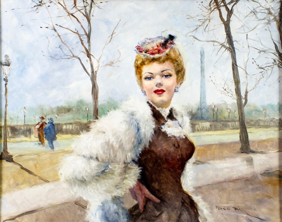 Pal Fried (NY,CA,Hungary,1893-1976) oil painting (1 of 14)