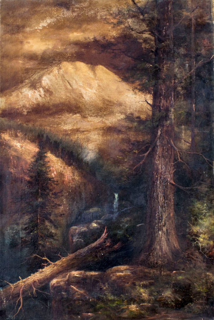 Donna Ross (US,early 20C) oil painting antique (1 of 12)