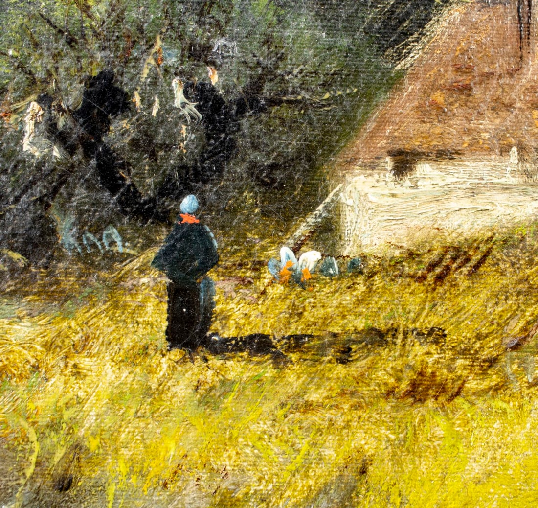 ATTR Jessie Hall (UK,?-1915) oil painting antique - 8