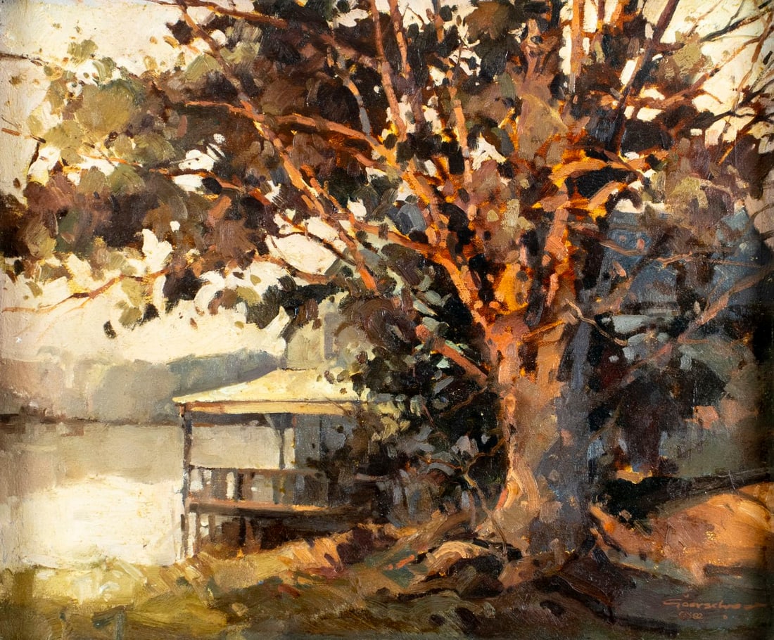 Ted Goerschner (MA,CA,1933-2012) oil painting (1 of 13)