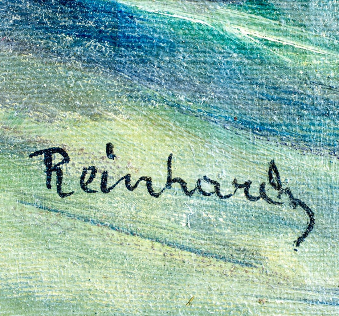 Reinhard (German,mid 20C) oil painting - 4