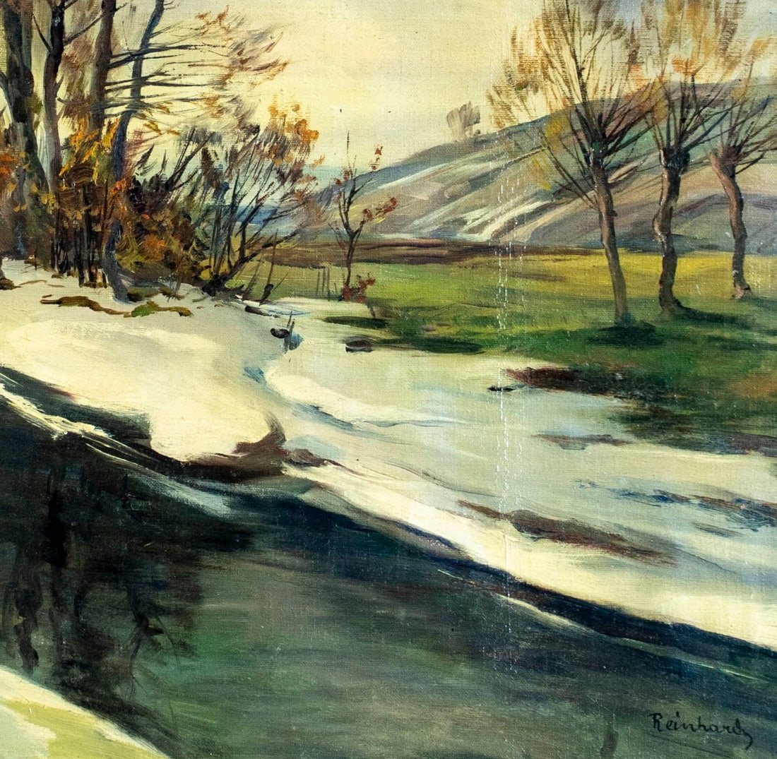 Reinhard (German,mid 20C) oil painting - 7