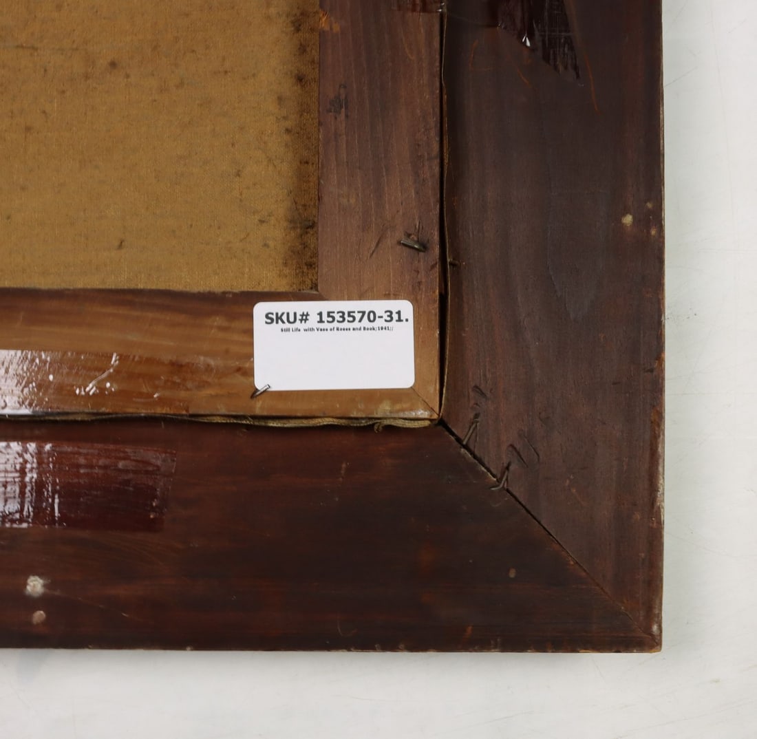 Gibert (US,mid 20C) oil painting antique - 11