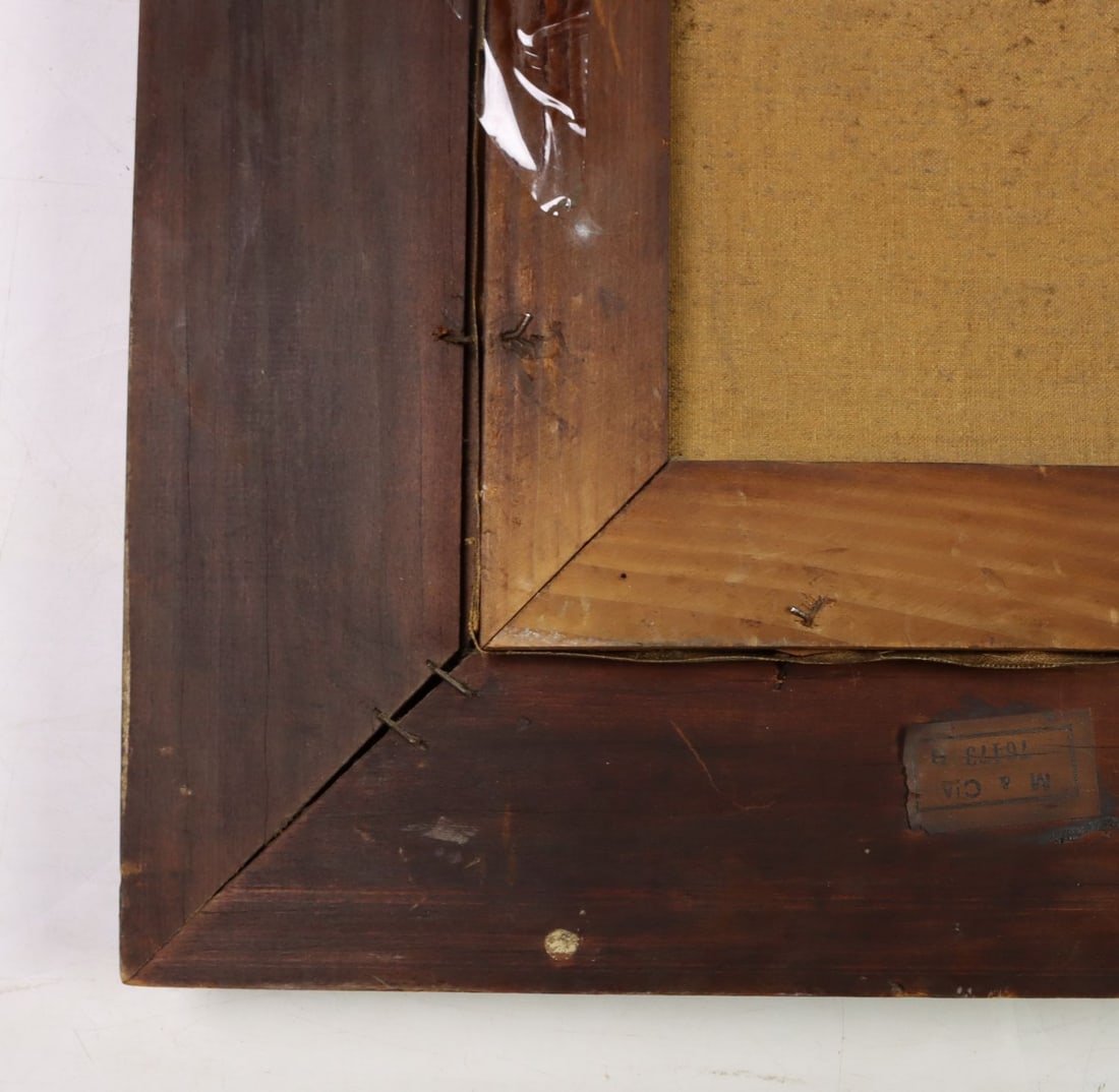 Gibert (US,mid 20C) oil painting antique - 12