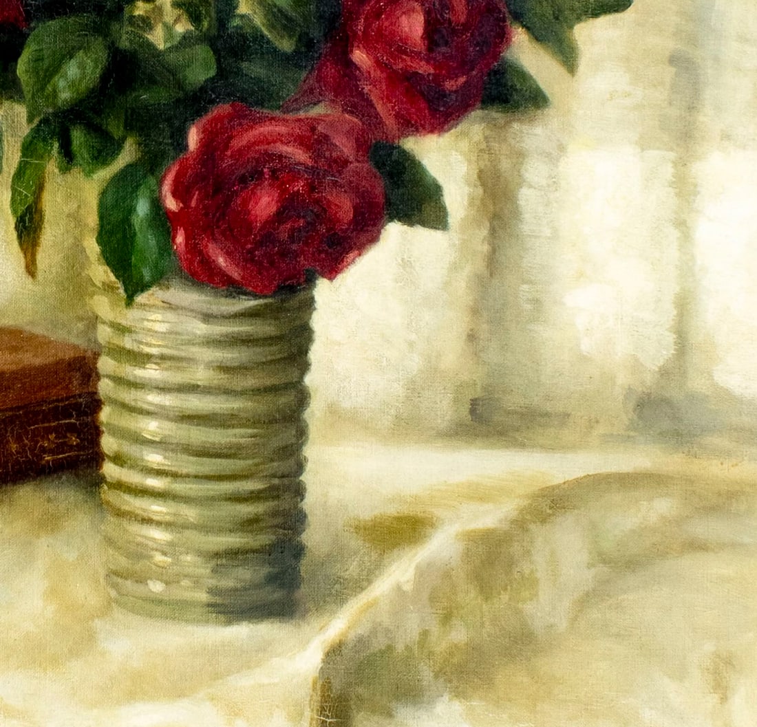 Gibert (US,mid 20C) oil painting antique - 6