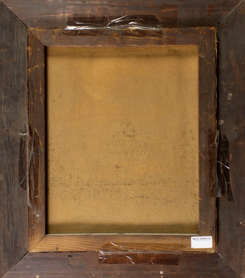Gibert (US,mid 20C) oil painting antique - 9