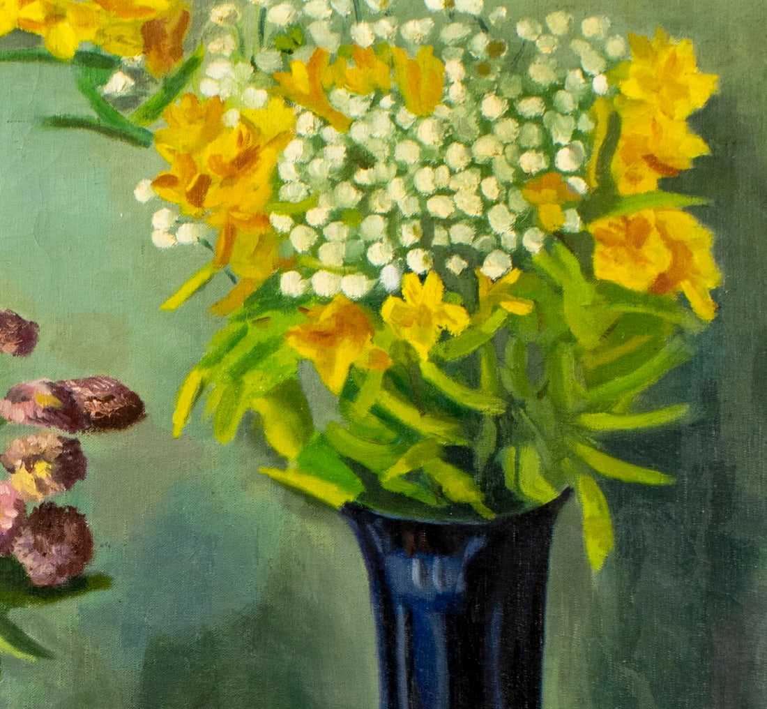 Vintage mid 20C European oil painting - 6