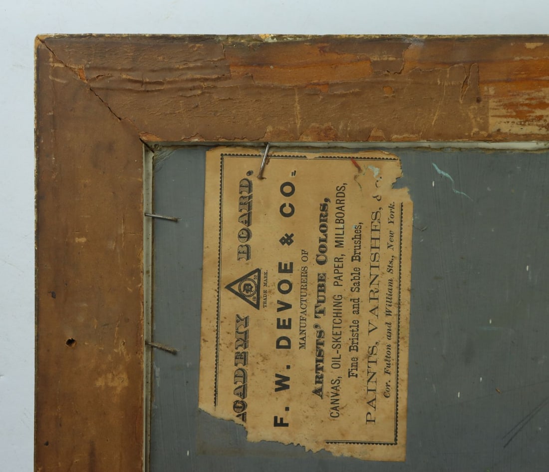 Antique early 20C American oil painting - 11