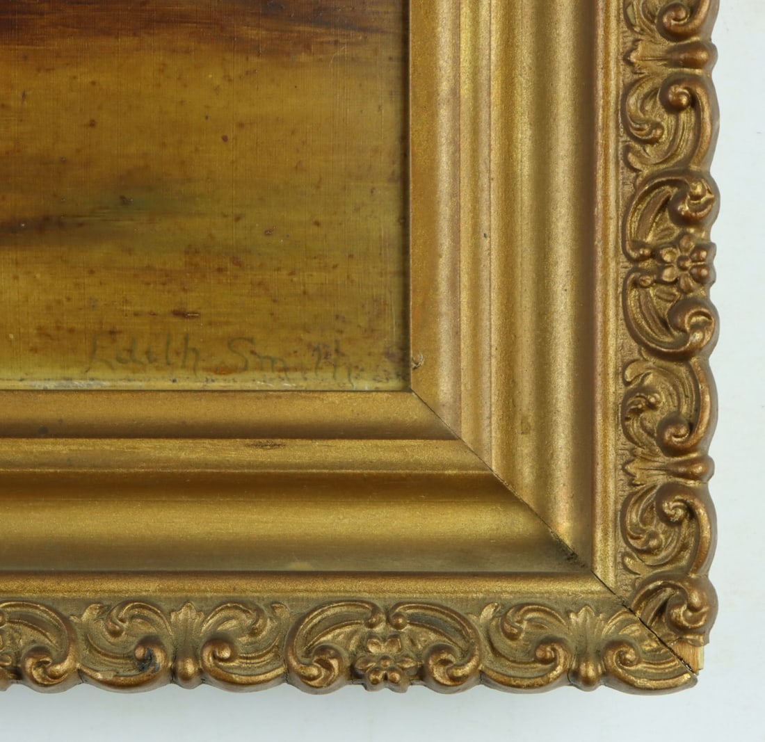 Edith Smith (US,early 20C) oil painting antique - 10