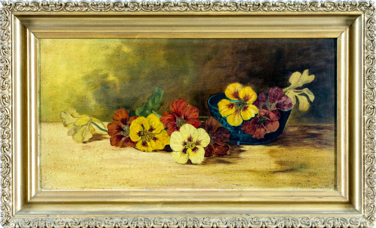 Edith Smith (US,early 20C) oil painting antique - 3