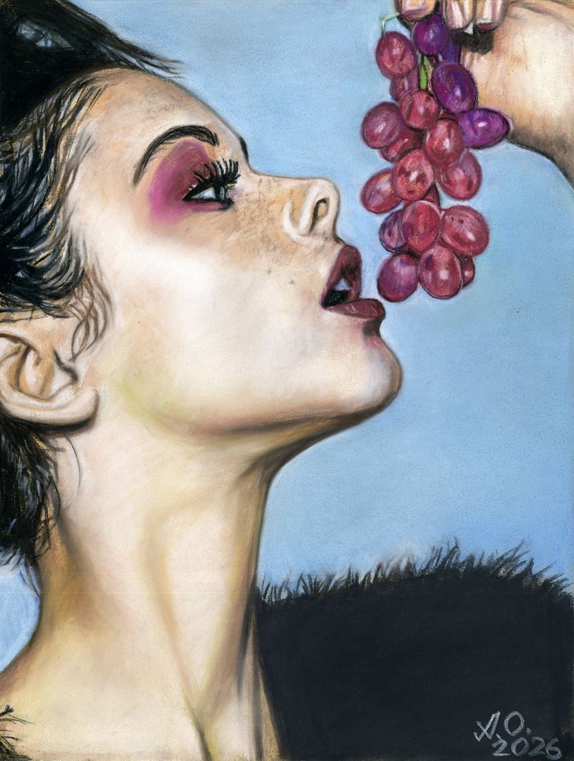 Oleksandr Achkasov (Ukraine,b 1965) pastel painting (1 of 12)