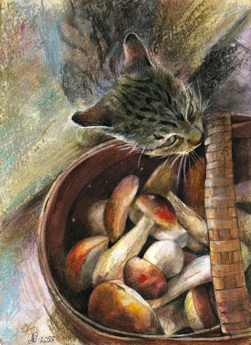 Julia Abramova (Ukraine,20/21C) pastel painting (1 of 12)