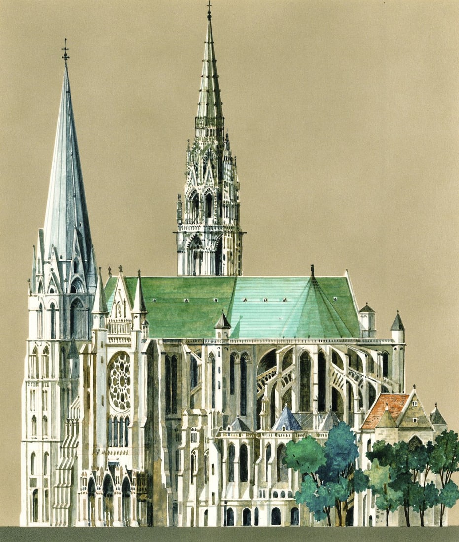 Barry Wilkinson (UK,1923-2007) watercolor painting (1 of 14)