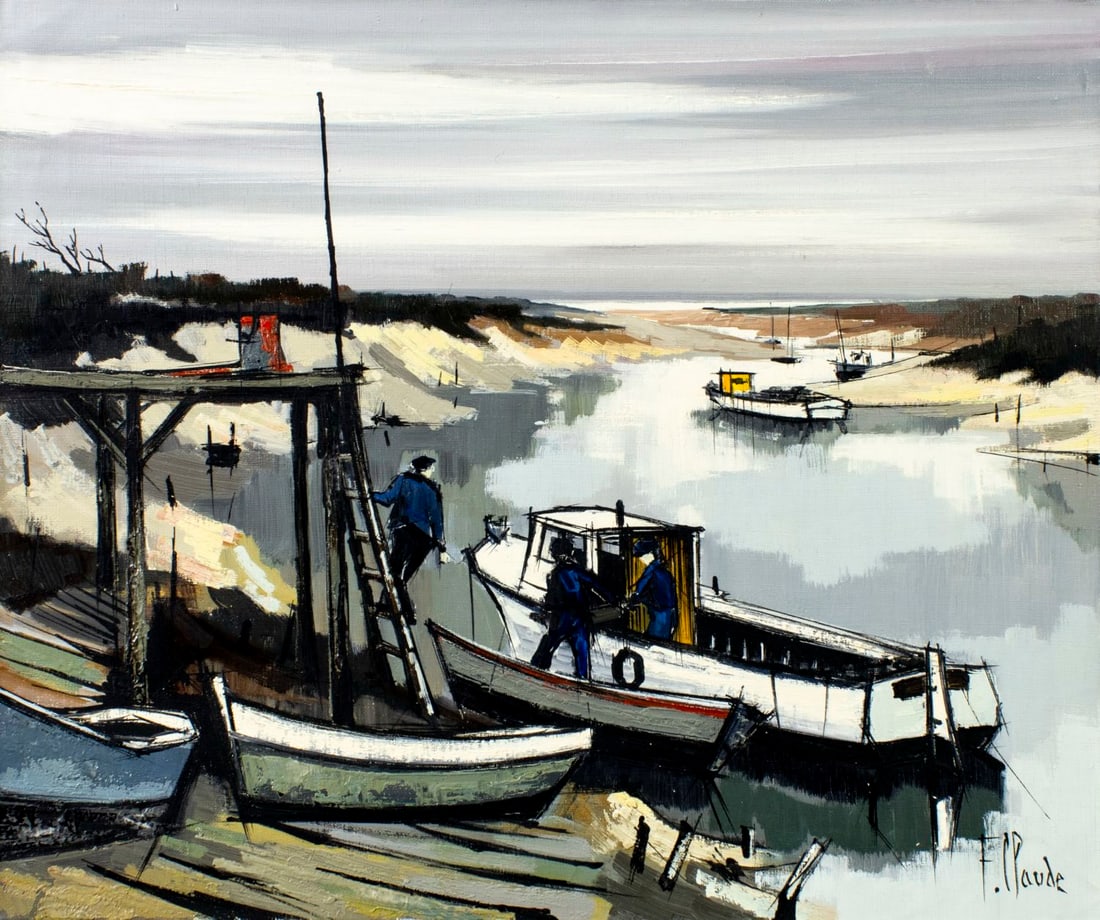 F Claude (France,20C) oil painting (1 of 13)