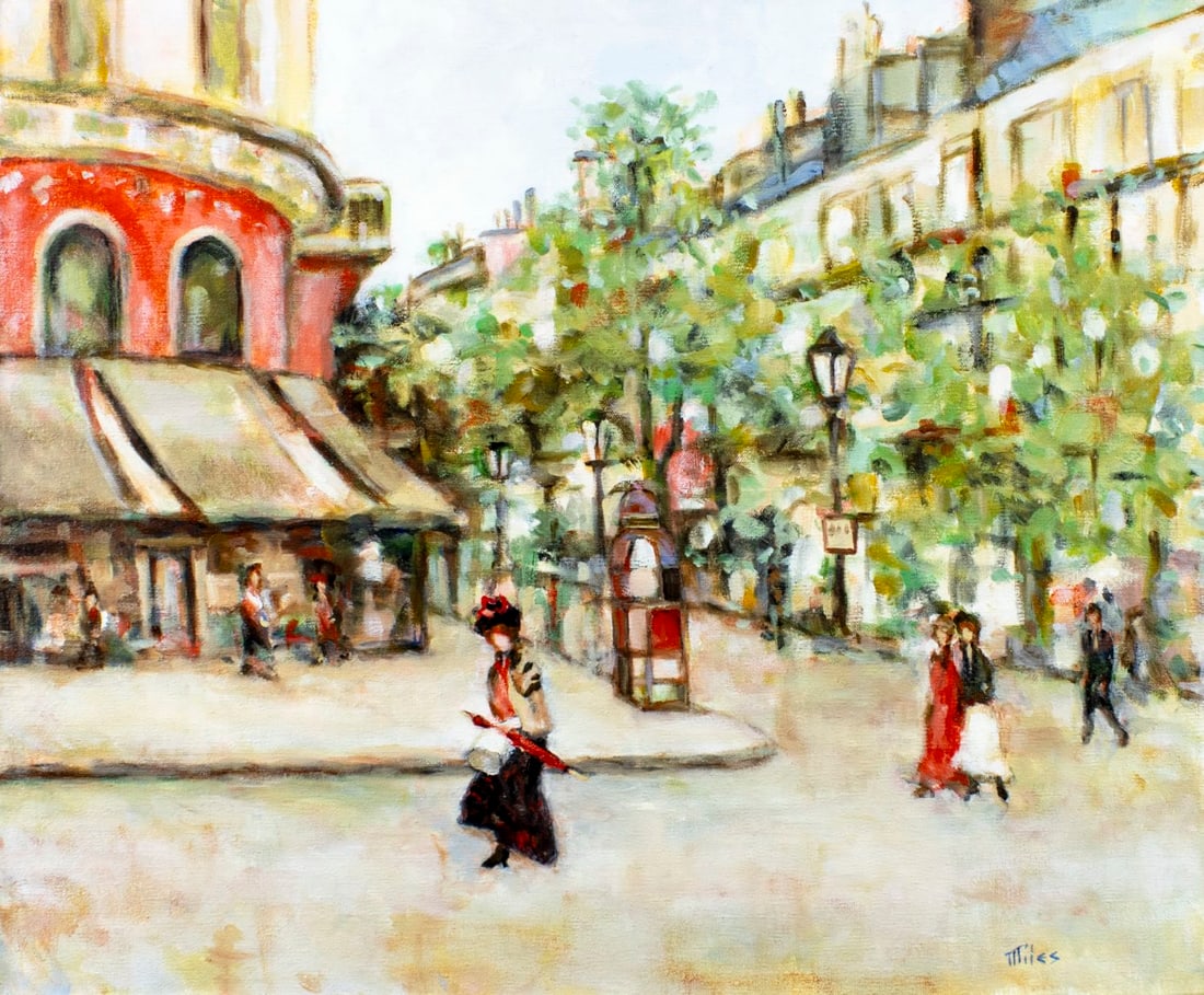 Matthew Miles (NY,1924-?) oil painting (1 of 13)