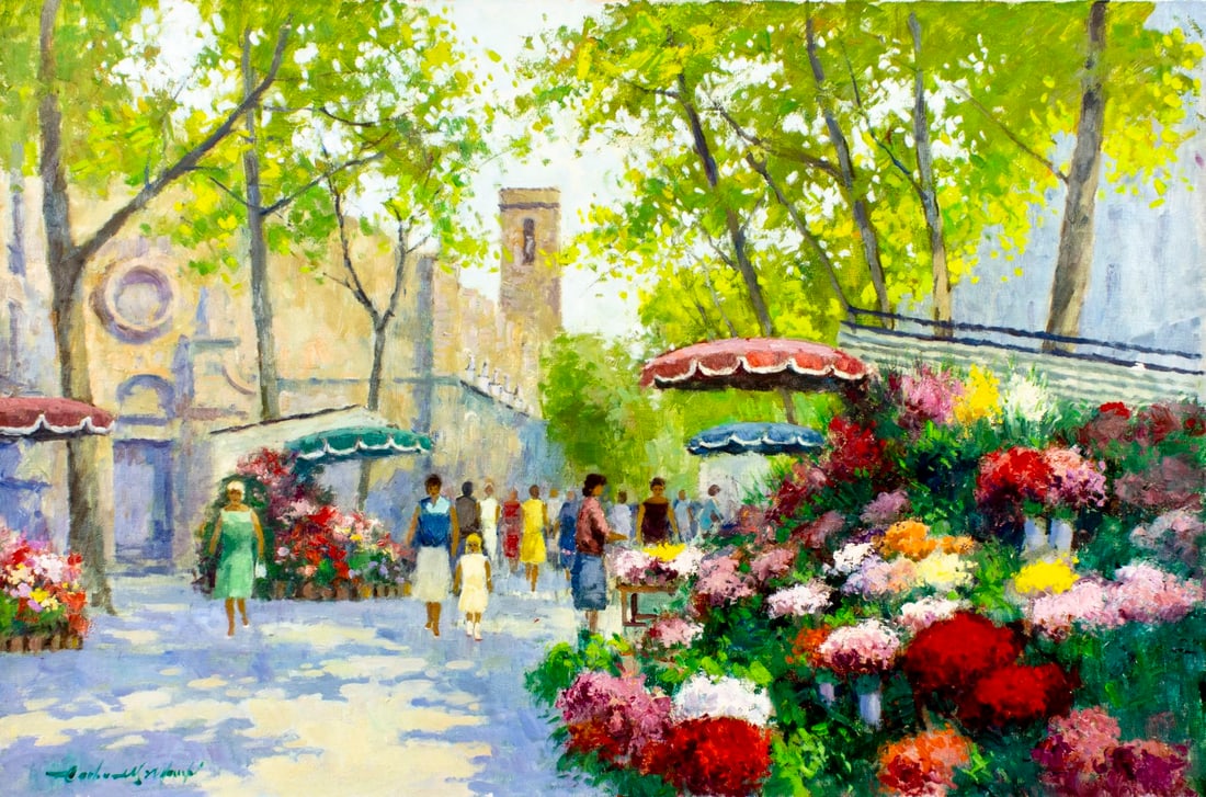 Francisco Carbonell (Spain,1915-?) oil painting (1 of 13)