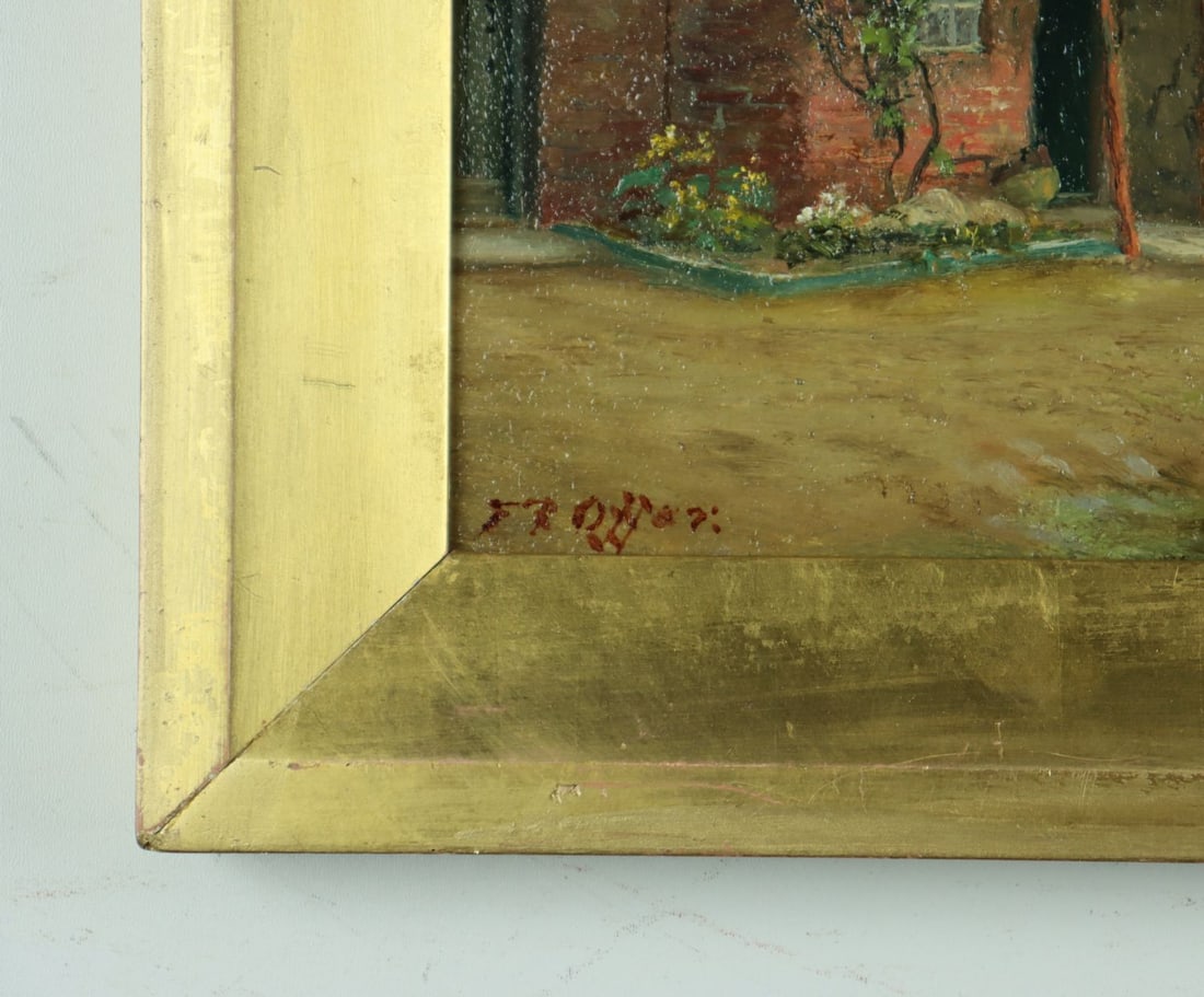 Frank Rawlings Offer (UK,1847-1932) oil painting antique - 10