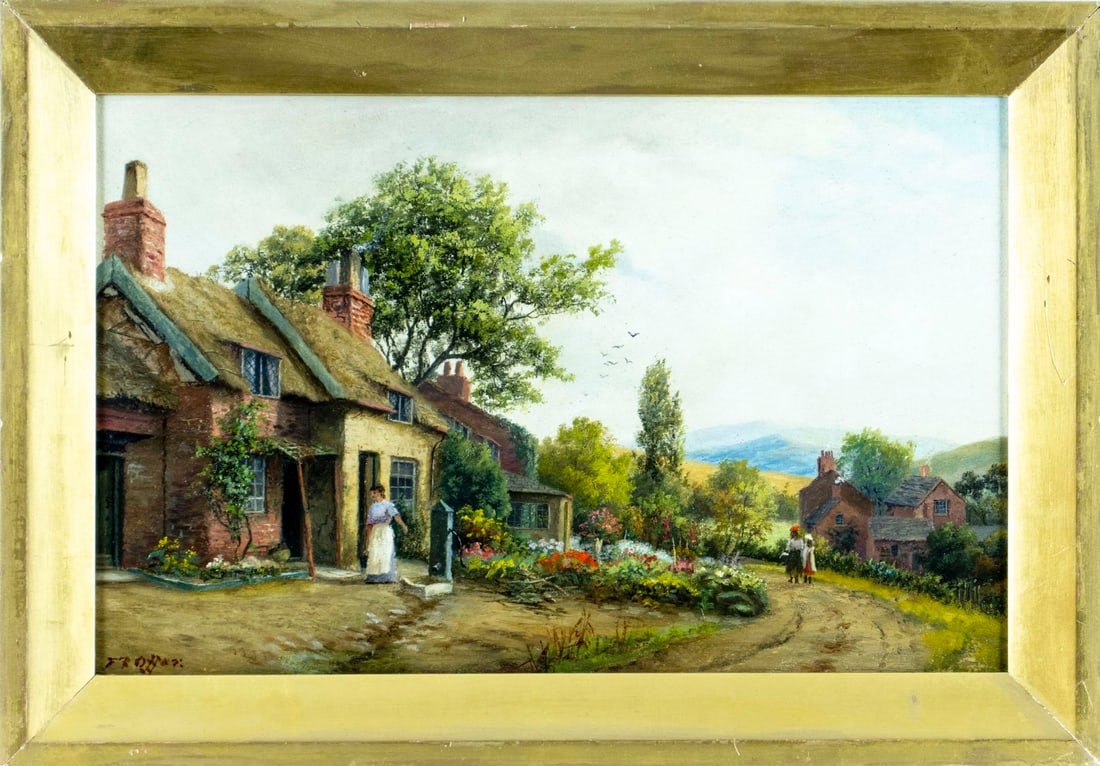 Frank Rawlings Offer (UK,1847-1932) oil painting antique - 3