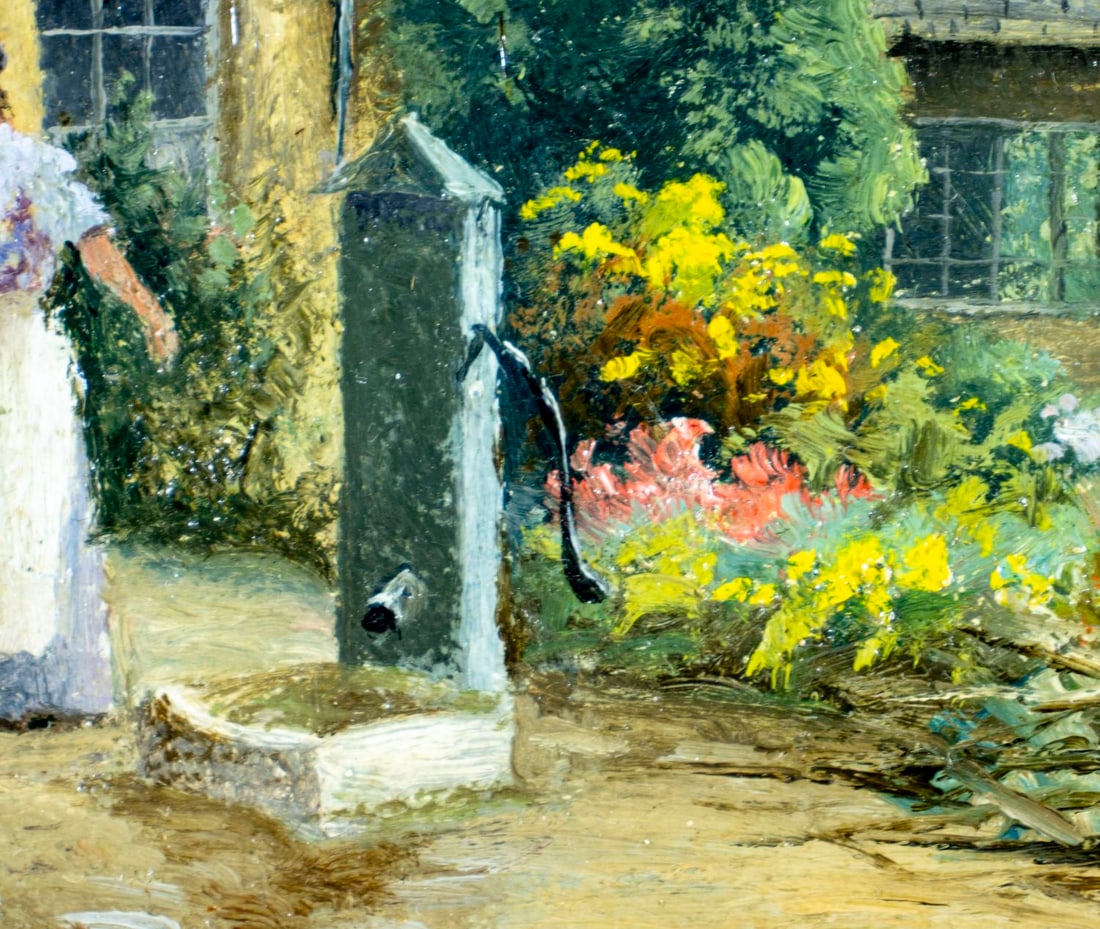 Frank Rawlings Offer (UK,1847-1932) oil painting antique - 8