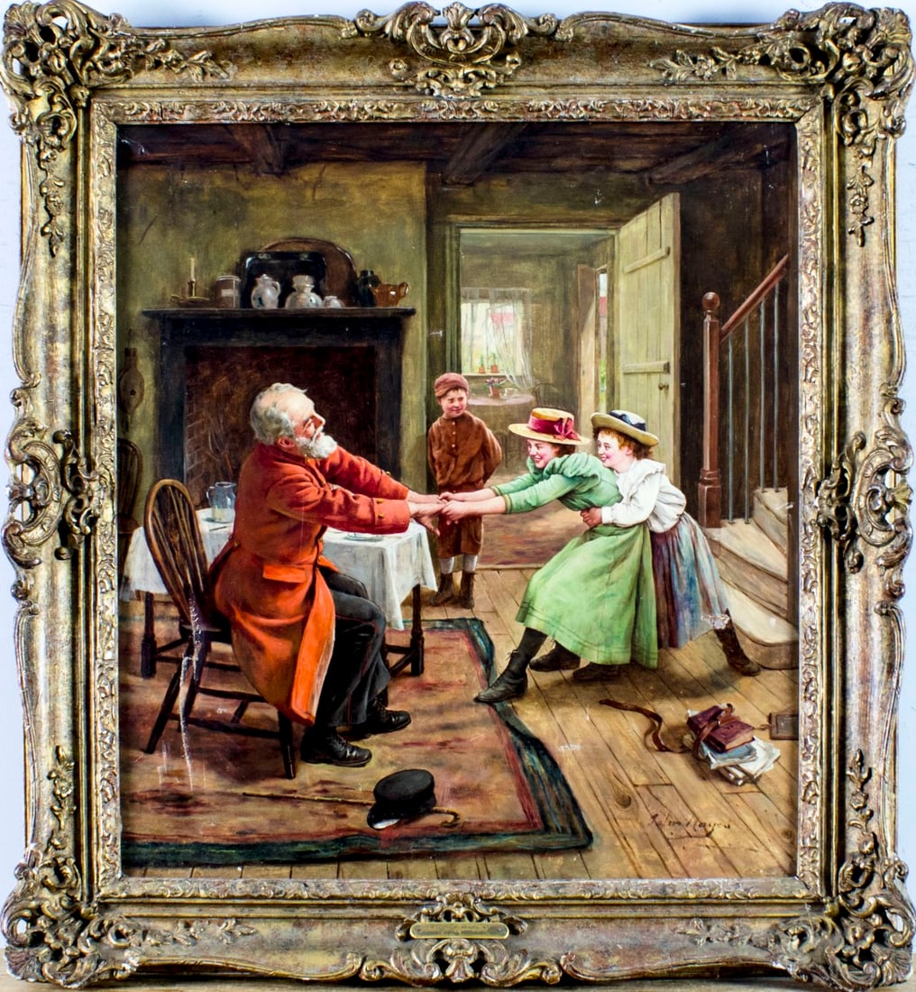 John Hayes (UK,1786-1866) oil painting antique - 3