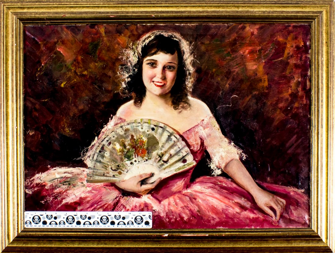 Ernesto Fontana (Italy,1837-1918) oil painting antique - 2