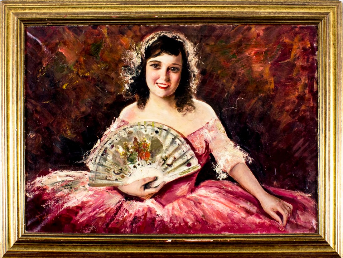 Ernesto Fontana (Italy,1837-1918) oil painting antique - 3