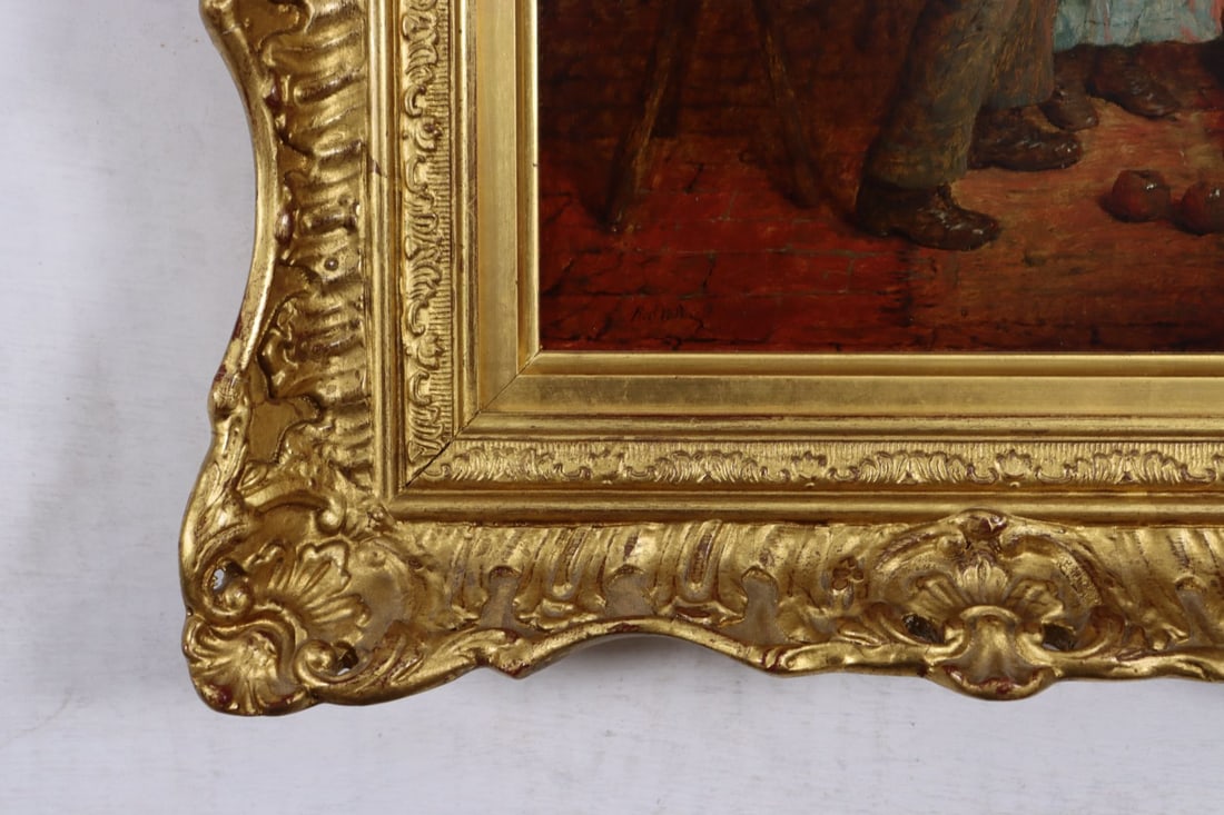 Robert W Wright (UK,fl 1880-1906) oil painting antique - 10