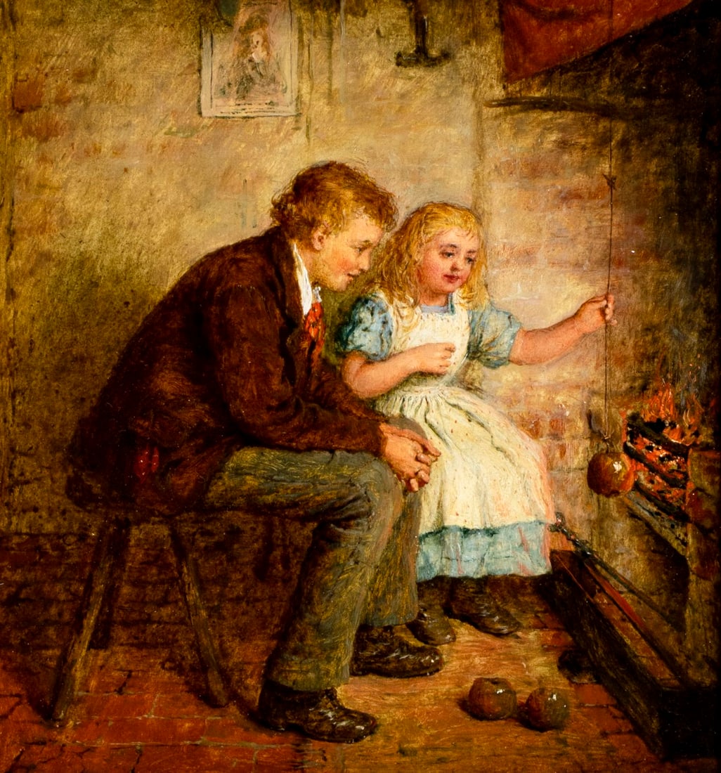 Robert W Wright (UK,fl 1880-1906) oil painting antique - 5