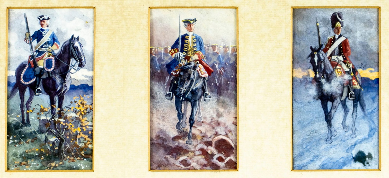 Antique 19C European watercolor painting (1 of 11)