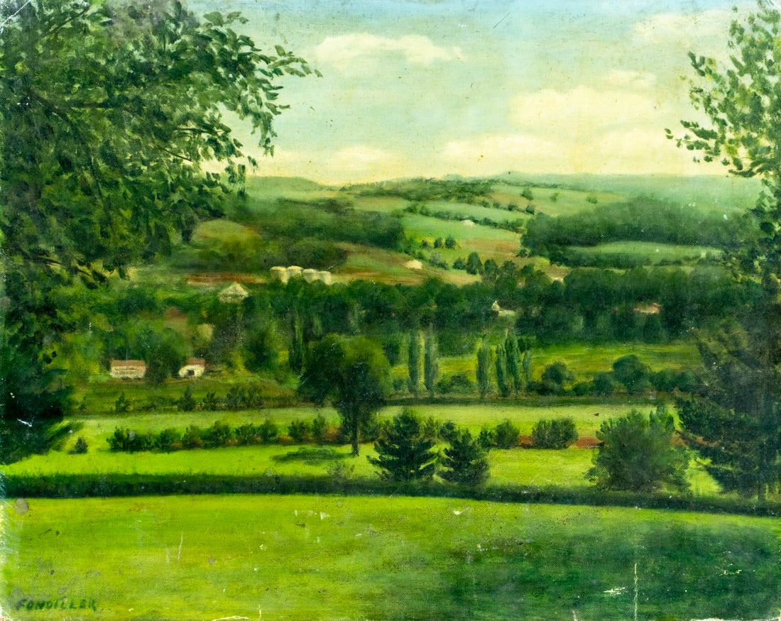 Elizabeth R Fondiller (NY,mid 20C) oil painting (1 of 12)