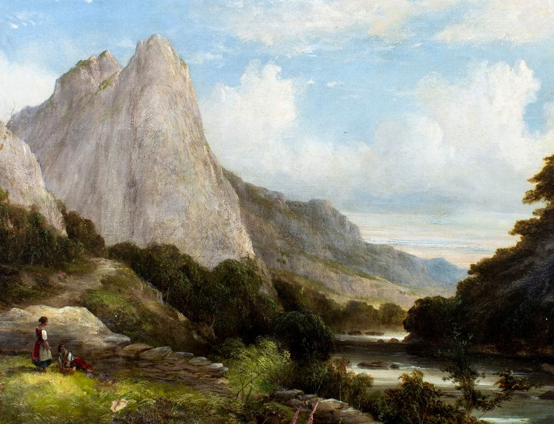 ATTR Sidney Richard Percy (UK,1821-1886) oil painting antique - 5