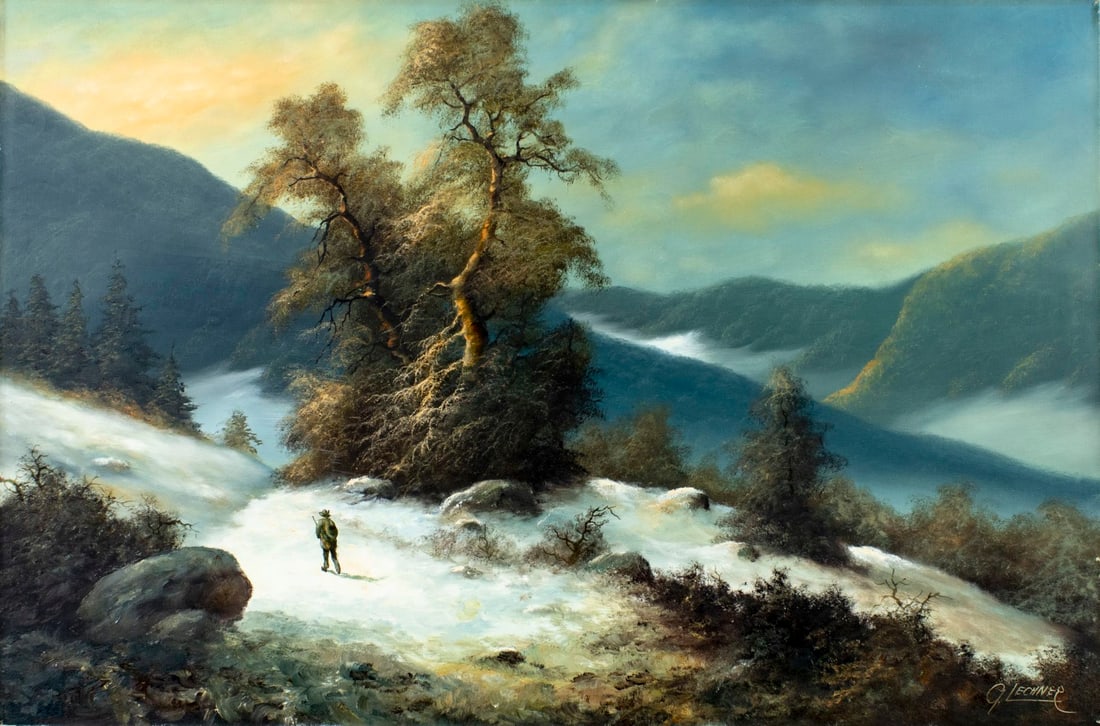 G Lechner (Europe,20C) oil painting (1 of 13)