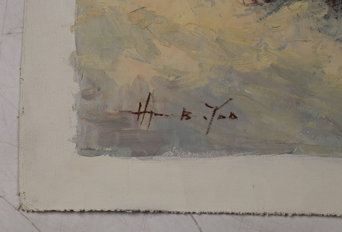 Hyun Bo Yoo (US,Korea,1946-2011) oil painting - 10