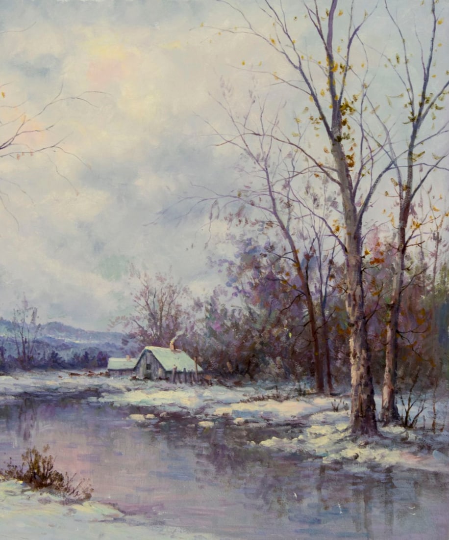 Hyun Bo Yoo (US,Korea,1946-2011) oil painting - 5