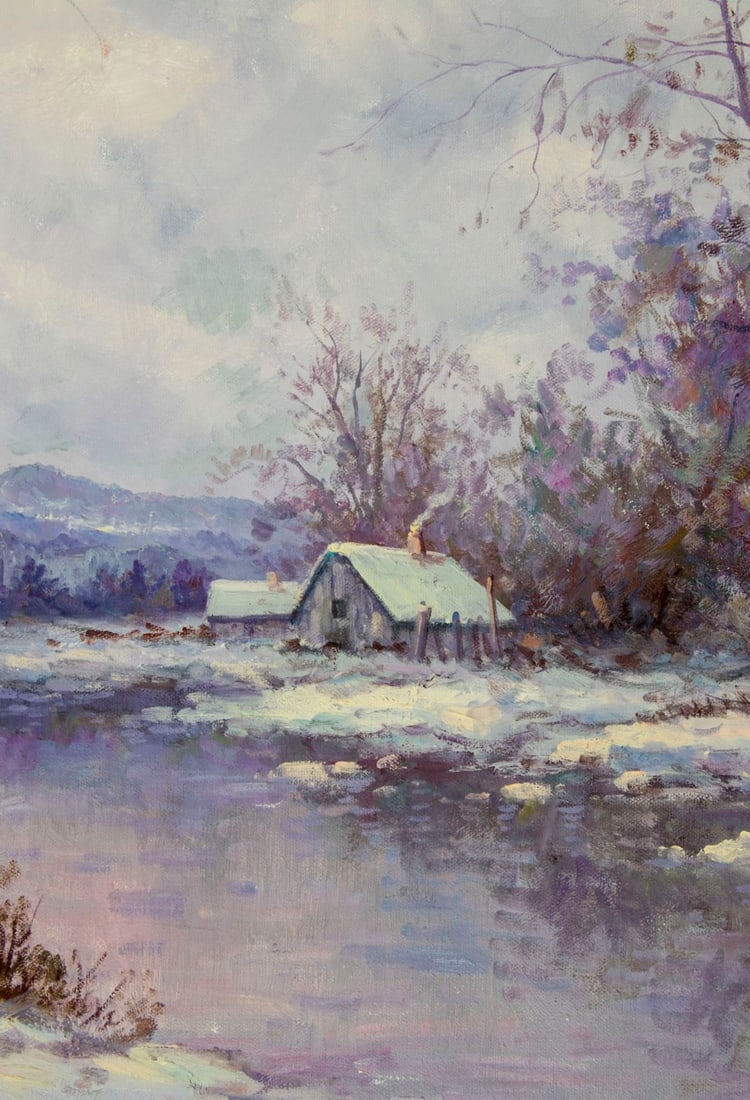 Hyun Bo Yoo (US,Korea,1946-2011) oil painting - 8