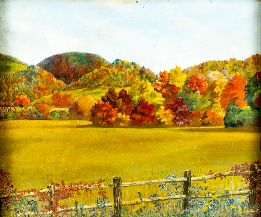 C M Carpenter (NY,mid 20C) oil painting (1 of 14)