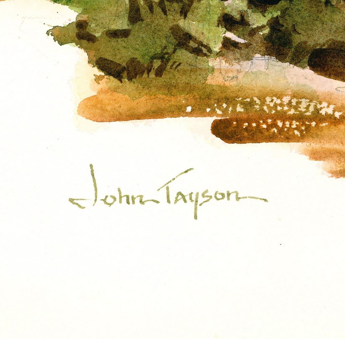 John Tayson (CO,IL,1956-2020) watercolor painting - 4
