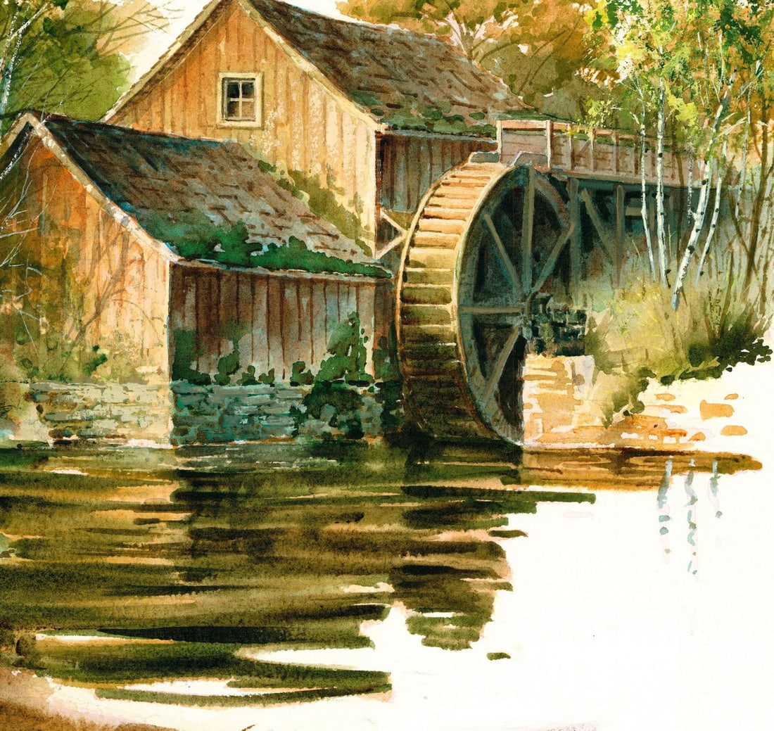 John Tayson (CO,IL,1956-2020) watercolor painting - 6