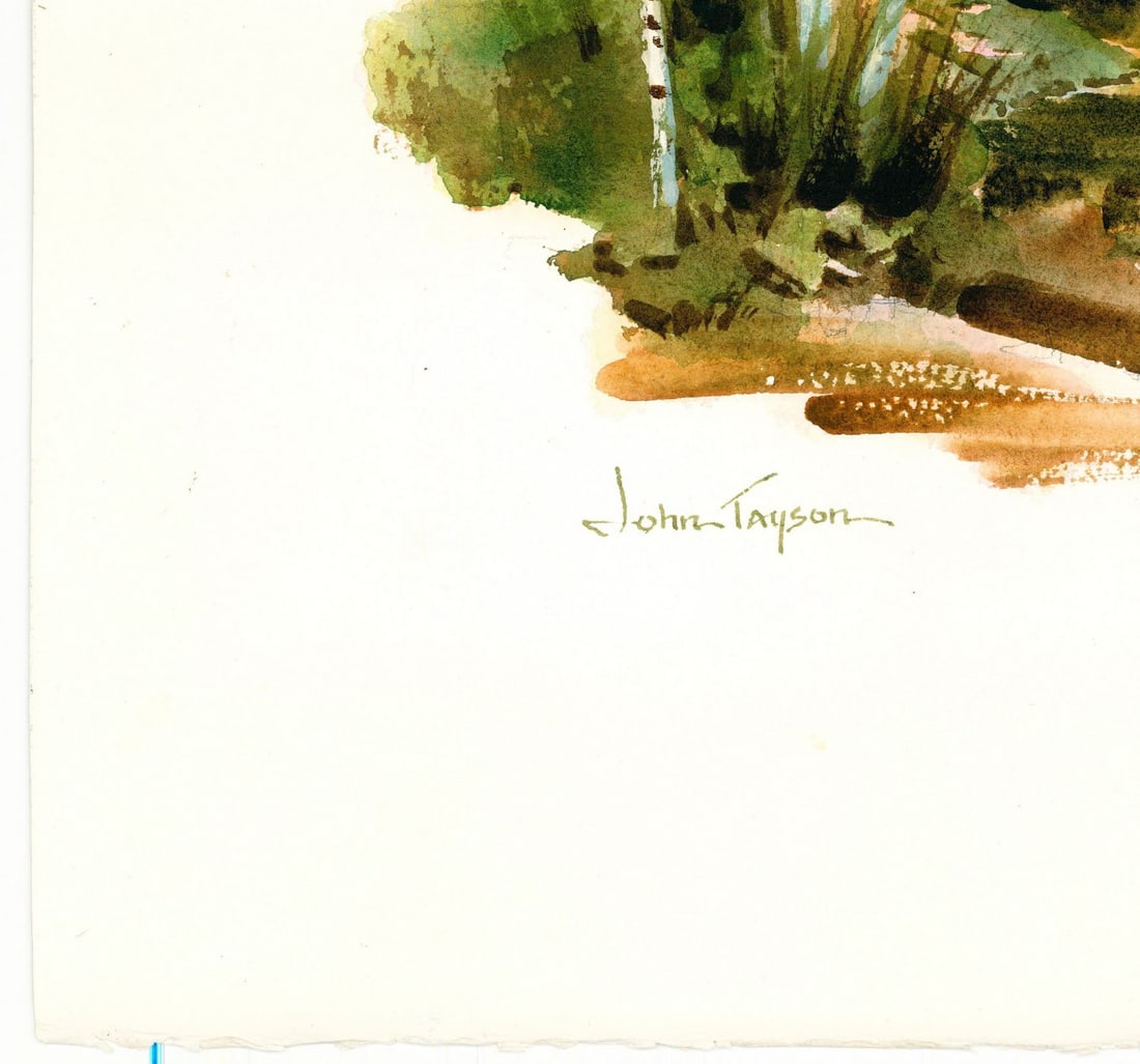 John Tayson (CO,IL,1956-2020) watercolor painting - 8