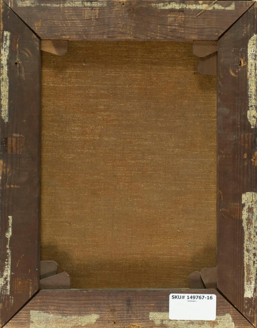 Antique 19C American oil painting - 8
