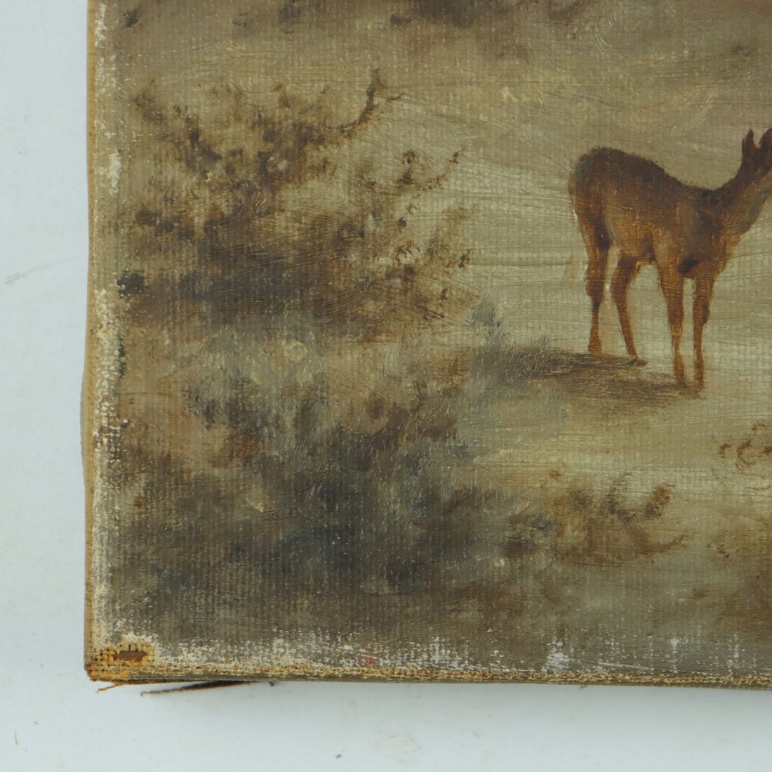 Antique 19C American oil painting - 9