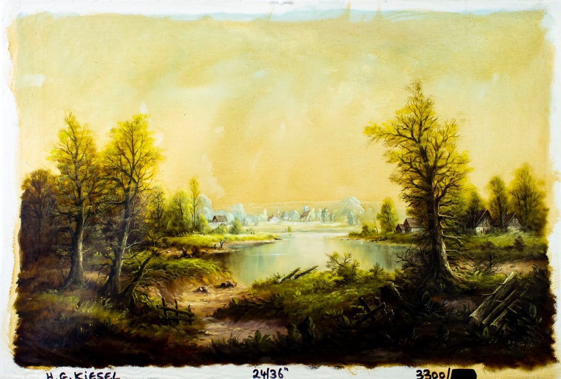 H G Kiesel (German,20C) oil painting - 3
