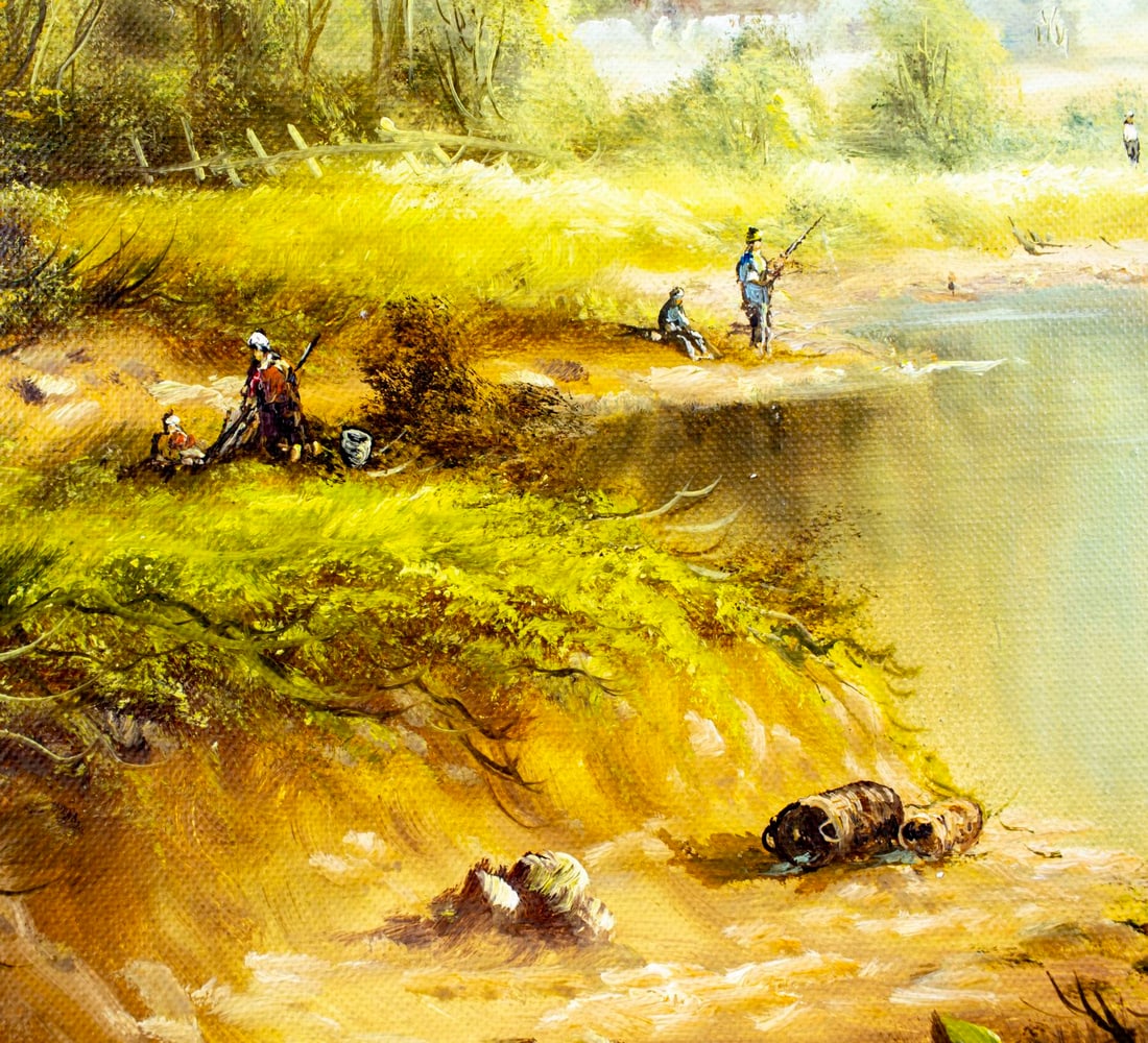 H G Kiesel (German,20C) oil painting - 8